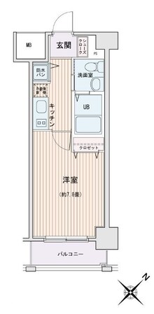 ＨＦ門前仲町レジデンスの物件間取画像